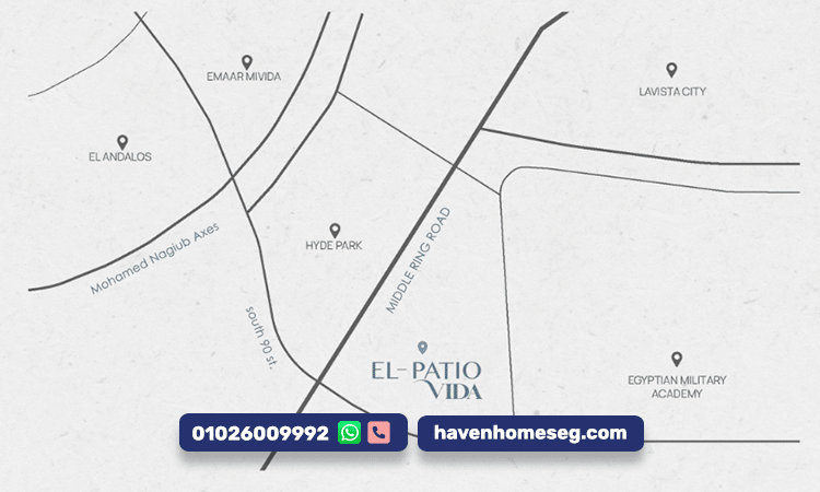 كمبوند الباتيو فيدا التجمع السادس رفاهية تستحقها